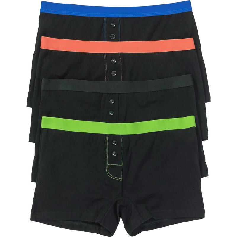bonprix Dámske boxerky (4 ks), farba čierna 44741975
