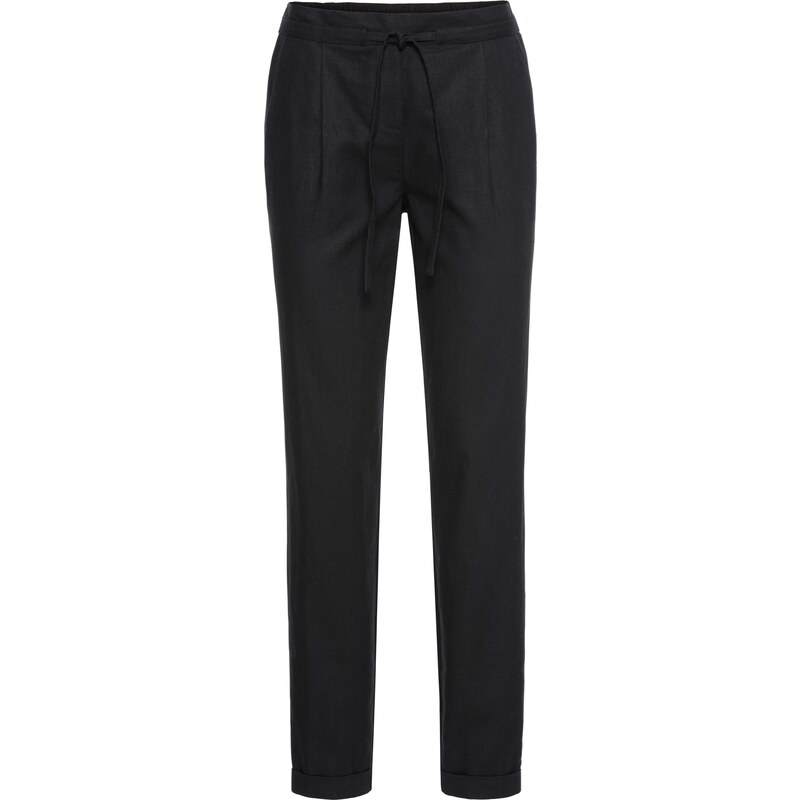 bonprix Plátené nohavice, farba čierna 44742536