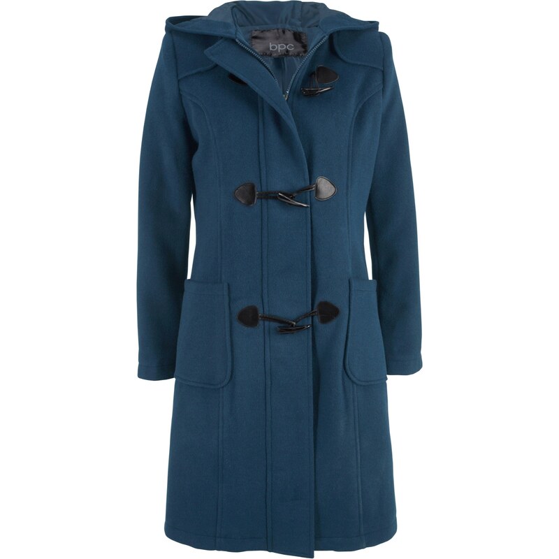 bonprix Vlnený kabát, farba modrá 44742554