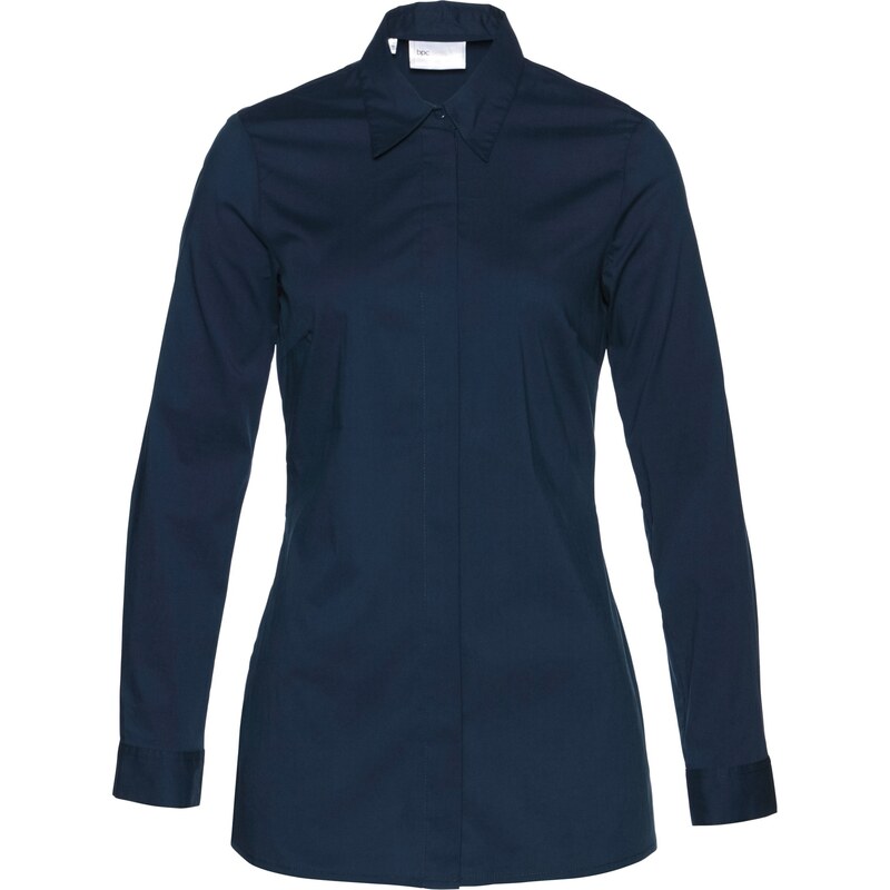 bonprix Dlhá strečová blúzka, farba modrá 45853590