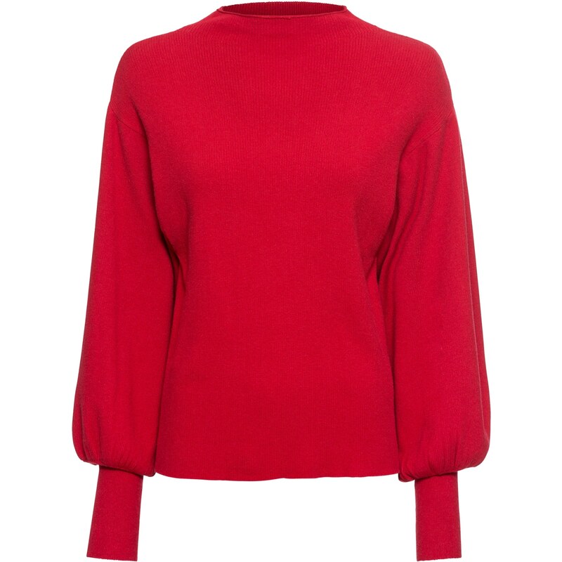 bonprix Oversize pulóver z viskózového mixu, farba červená 45764407