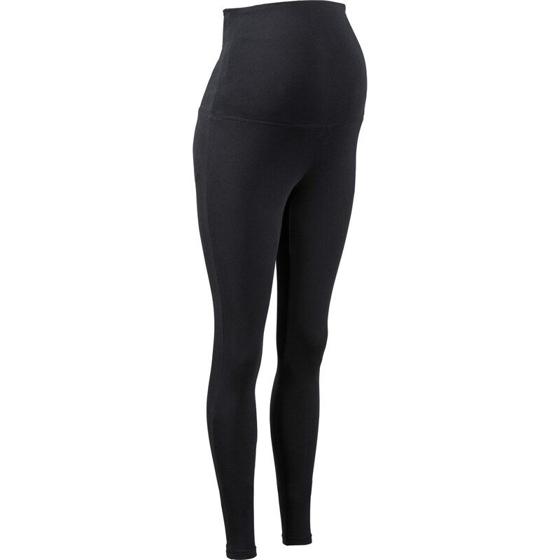 bonprix Materské legíny s bio bavlnou, farba čierna 44742740