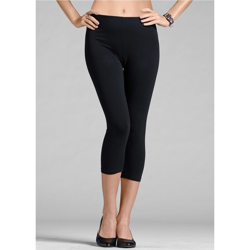 bonprix 2 ks v balení capri - legíny, farba čierna 44742795