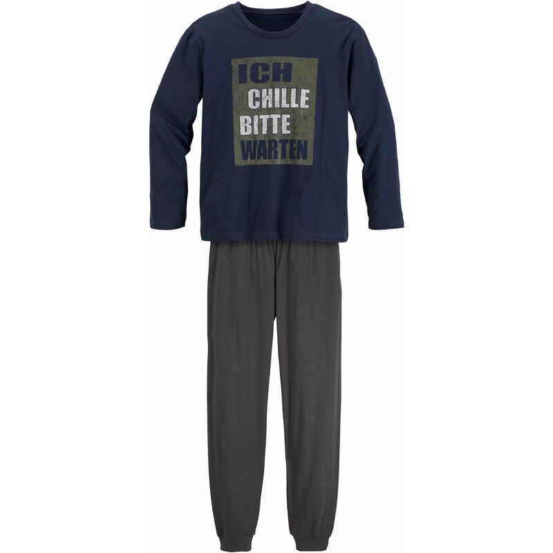 Authentic Le Jogger Pyžamo námornícka modrá / kaki / biela 54263378