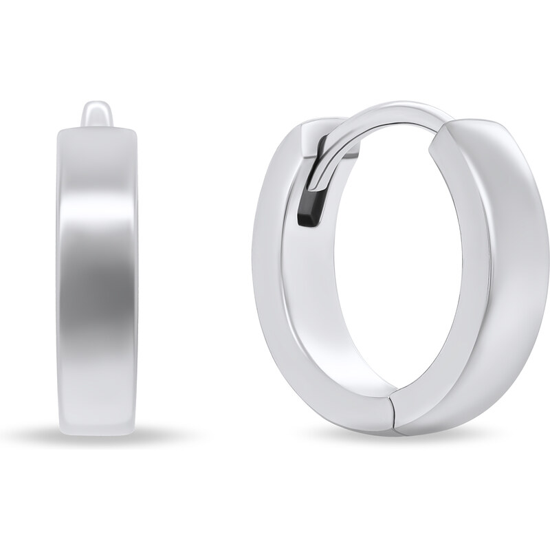 Brilio Silver Minimalistické strieborné kruhové náušnice EA204W 66578713