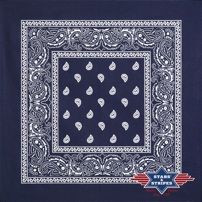 Stars and Stripes Bavlnená šatka - bandana (modrá 08)
