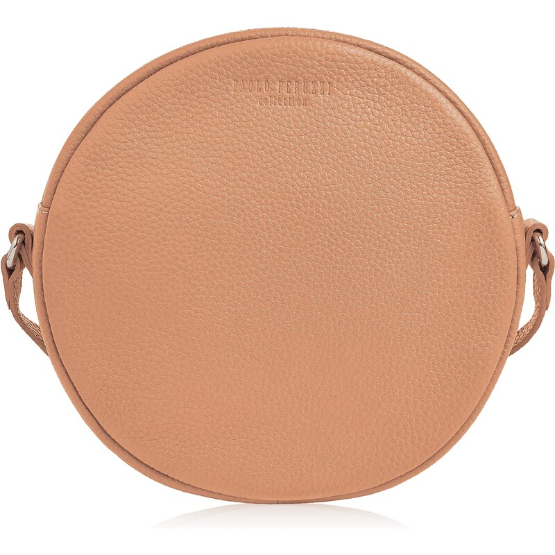 PAOLO PERUZZI Malá kožená kabelka na rameno IN-63-CG | koňaková IN-63 46327331