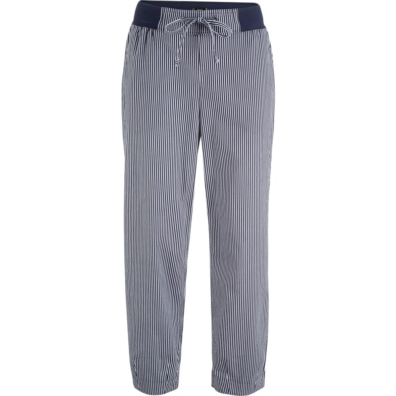 bonprix Nohavice s plátnom, 7/8-ová dĺžka, farba modrá 44731906