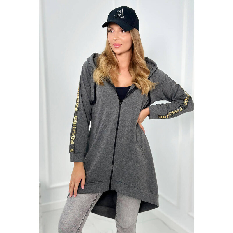 Fashionweek Rozopínacia mikina s kapucňou bavlnená pohodlná K8997 50736731