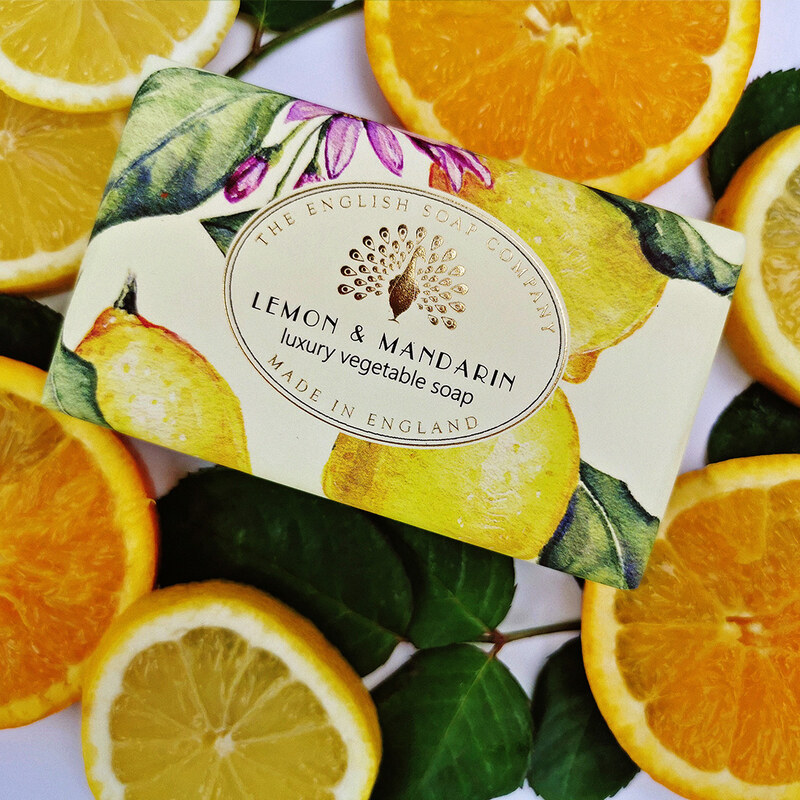 English Soap Company Tuhé mýdlo - Citron & Mandarinka, 190g