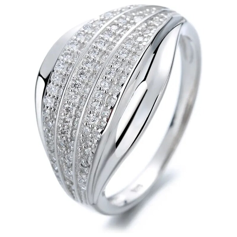 MAJYA Strieborný prsteň RITA zdobený zirkónmi 10056/7 64581370