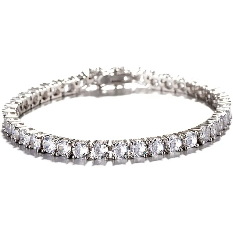 MAJYA Strieborný náramok tenisový s čírymi zirkónmi 10111 64581175