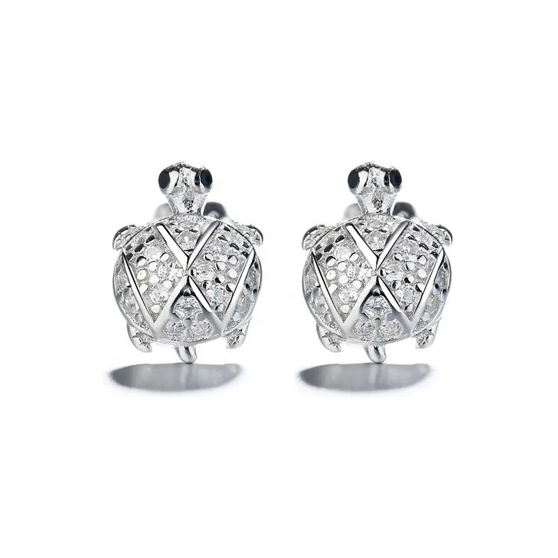 MAJYA Strieborné náušnice Korytnačka 10145 64581628