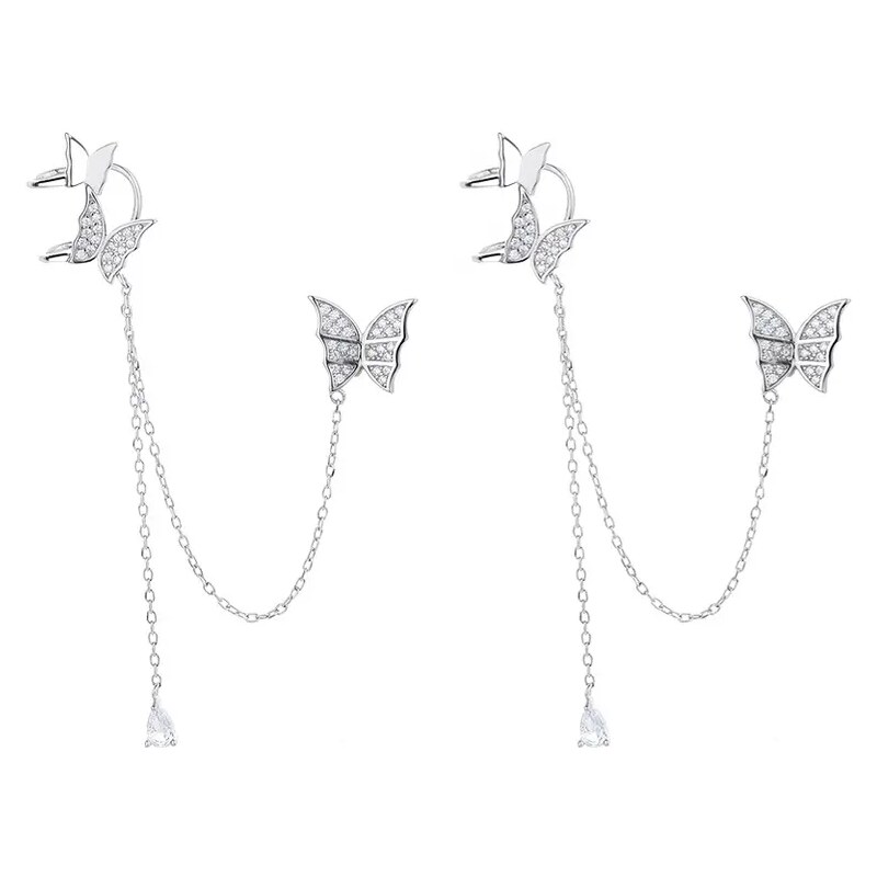 MAJYA Strieborné náušnice BUTTERFLY 10131 64581615