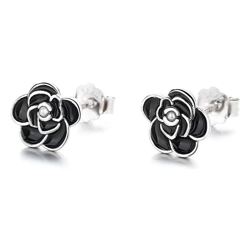 MAJYA Strieborné náušnice ROSES 10133 64581617