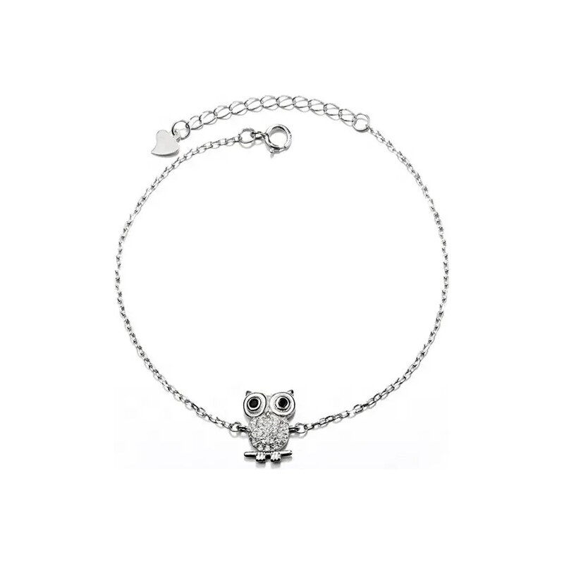 MAJYA Strieborný náramok SOVA 10108 64581131