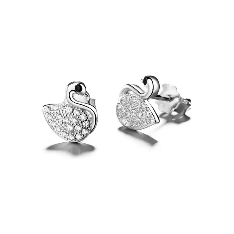 MAJYA Strieborné náušnice LABUŤ 10148 64581631