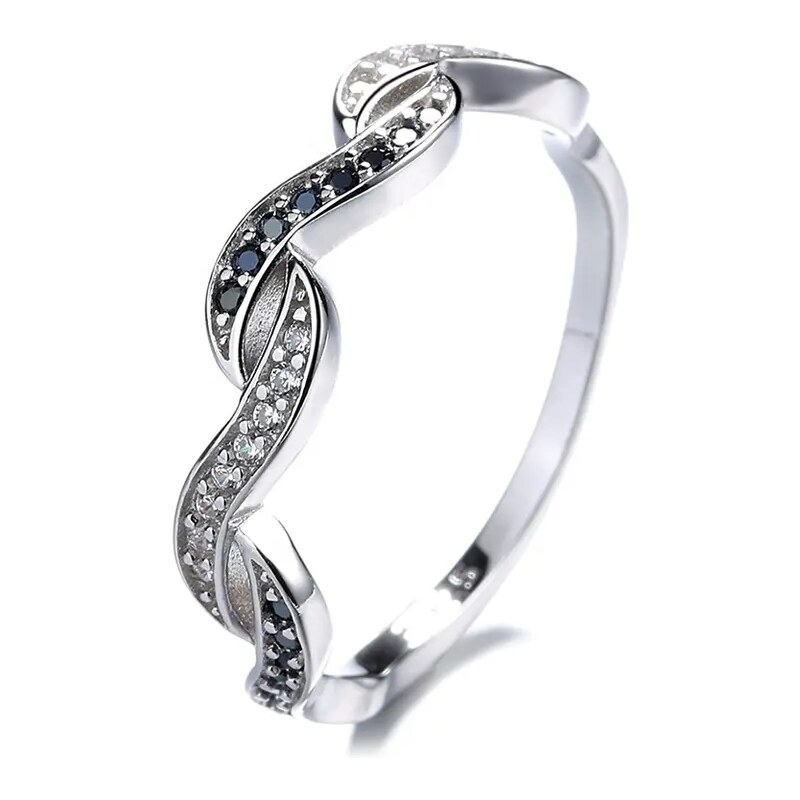 MAJYA Strieborný prsteň WAVES 10197/6 64581423