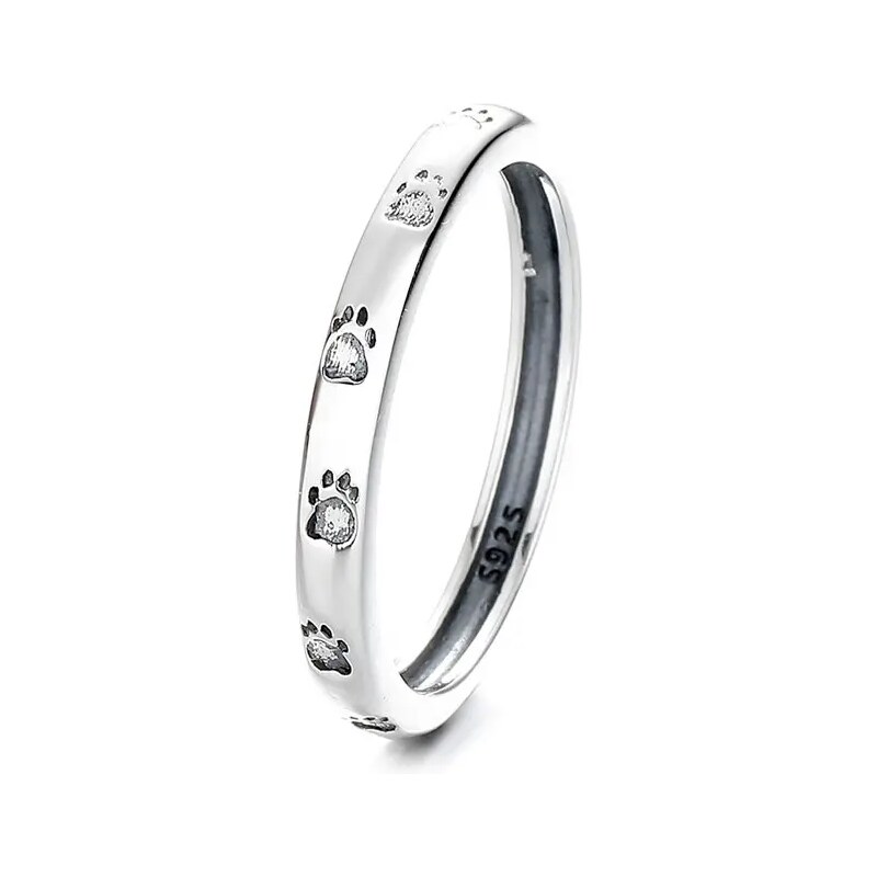 MAJYA Strieborný prsteň TLAPKA 10210/6 64581433