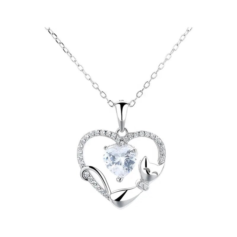 MAJYA Strieborný prívesok s retiazkou JOYCE 10238 64581681