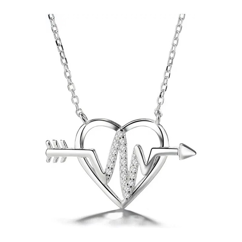 MAJYA Strieborný prívesok s retiazkou KATHLEEN 10264 64581705