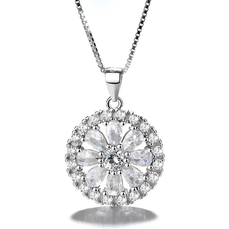 MAJYA Strieborný prívesok s retiazkou MEGAN číre zirkóny 10224 64756354