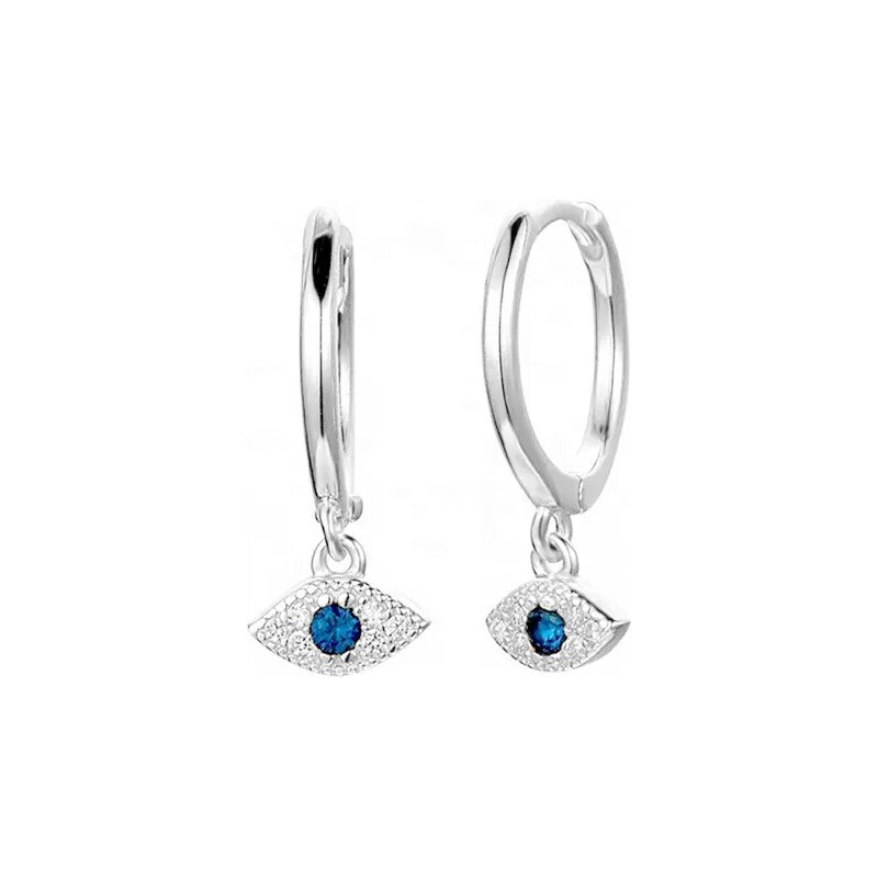 MAJYA Strieborné náušnice BLUE EYE 10369 64581508