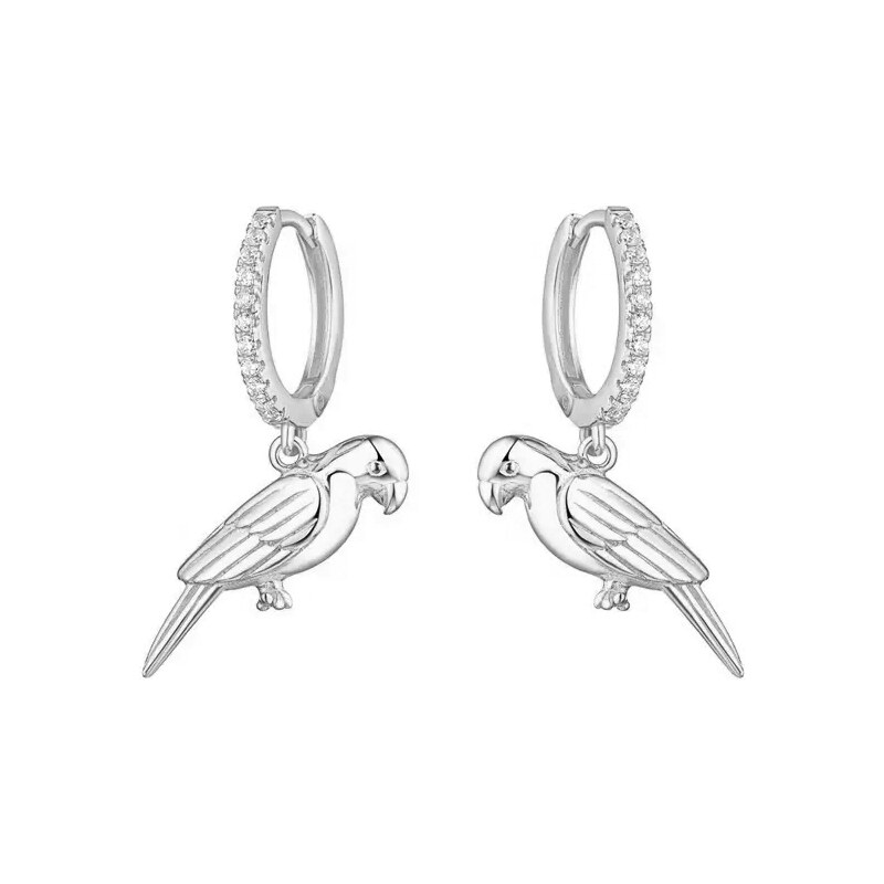 MAJYA Strieborné náušnice PARROT 10399 64581526