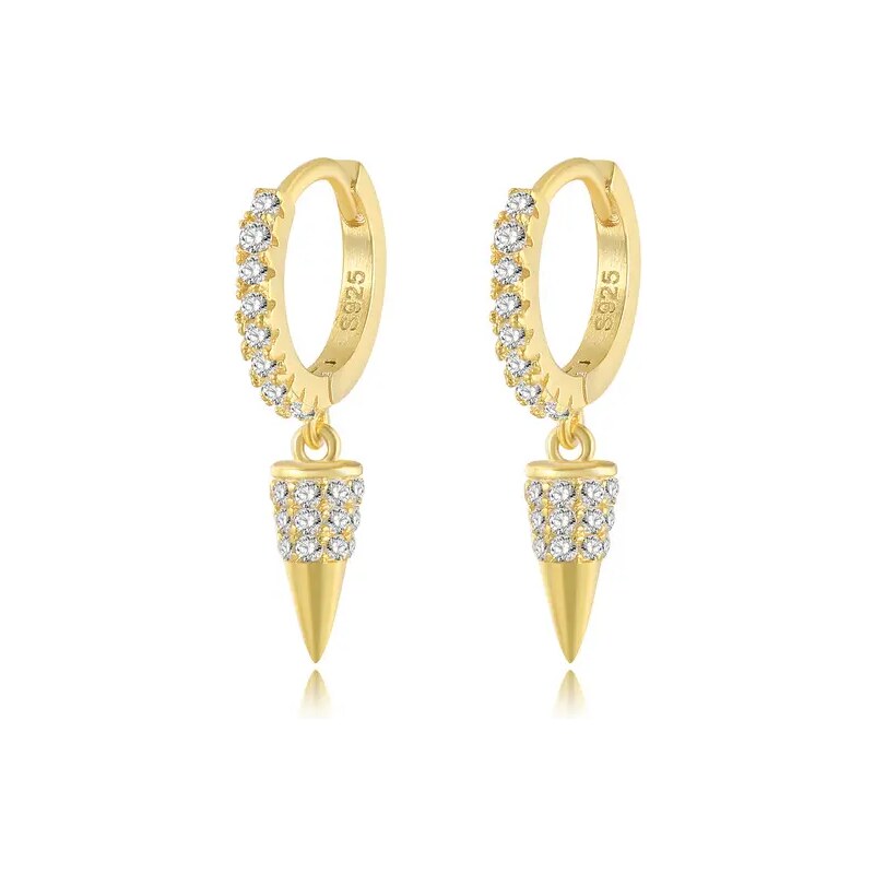 MAJYA Strieborné náušnice ANNA pozlátené 10387 64581518