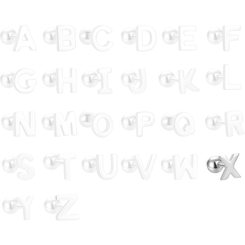 MAJYA Strieborné náušnice PÍSMENO X 10413 64581740