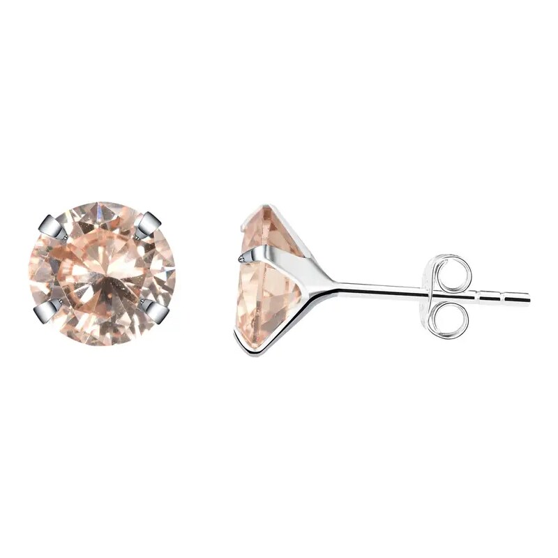 MAJYA Strieborné náušnice CHAMPAGNE 10499 64581218