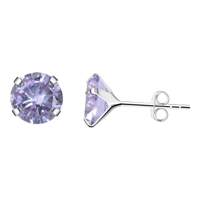 MAJYA Strieborné náušnice VIOLET 10510 64581806