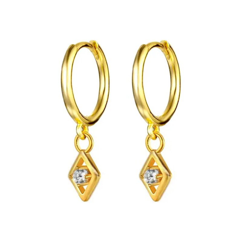 MAJYA Strieborné náušnice WENDY pozlátené 10392 64581554