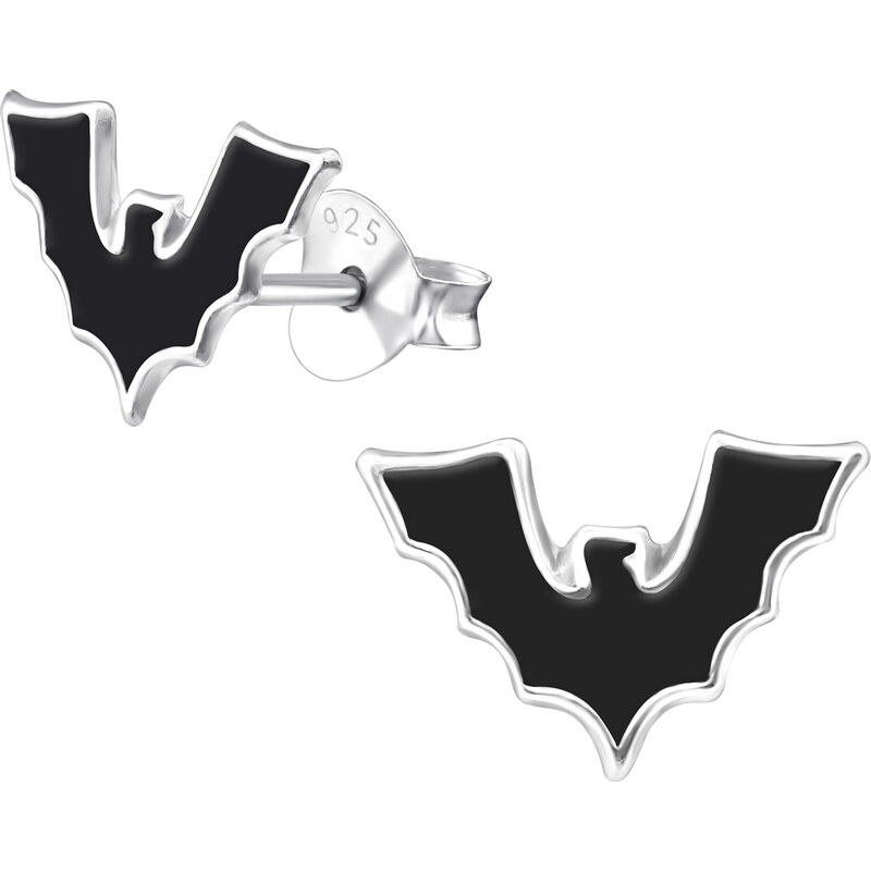 MAJYA Strieborné náušnice NETOPÝR 10571 64581245