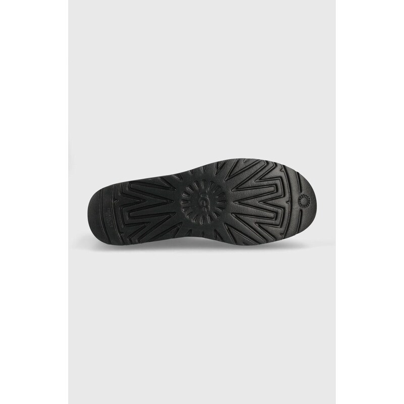 Kožené snehule UGG Classic Ultra Mini Platform čierna farba, 1141510