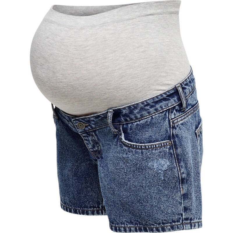 Only Maternity Džínsy Jagger tmavomodrá / sivá melírovaná 32485570
