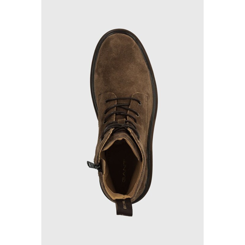 Semišové topánky Gant Ramzee pánske, hnedá farba, 27683423.G42