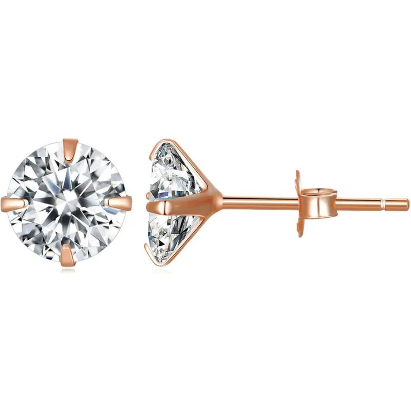 Olivie Strieborné náušnice 7 mm ZORA ROSE 7895 46749901