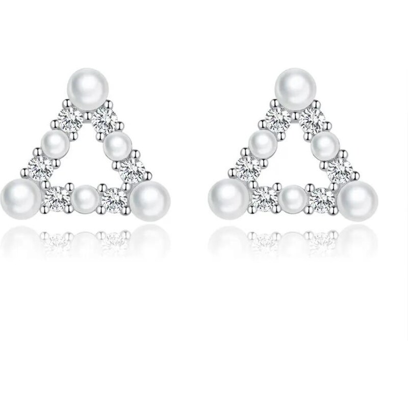 Olivie Strieborné náušnice TROJUHOLNÍK 7887 46749893