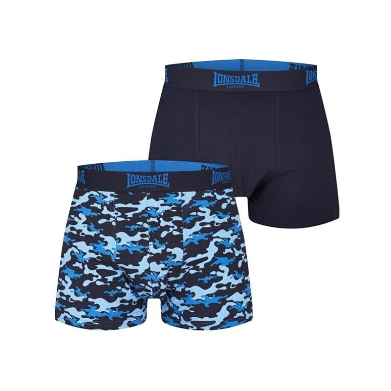Prémiové Pánske Trenky Lonsdale 2ks modré camo 46626662
