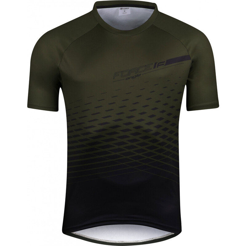 Force dres mtb angle, krátky rukáv, army 60928449