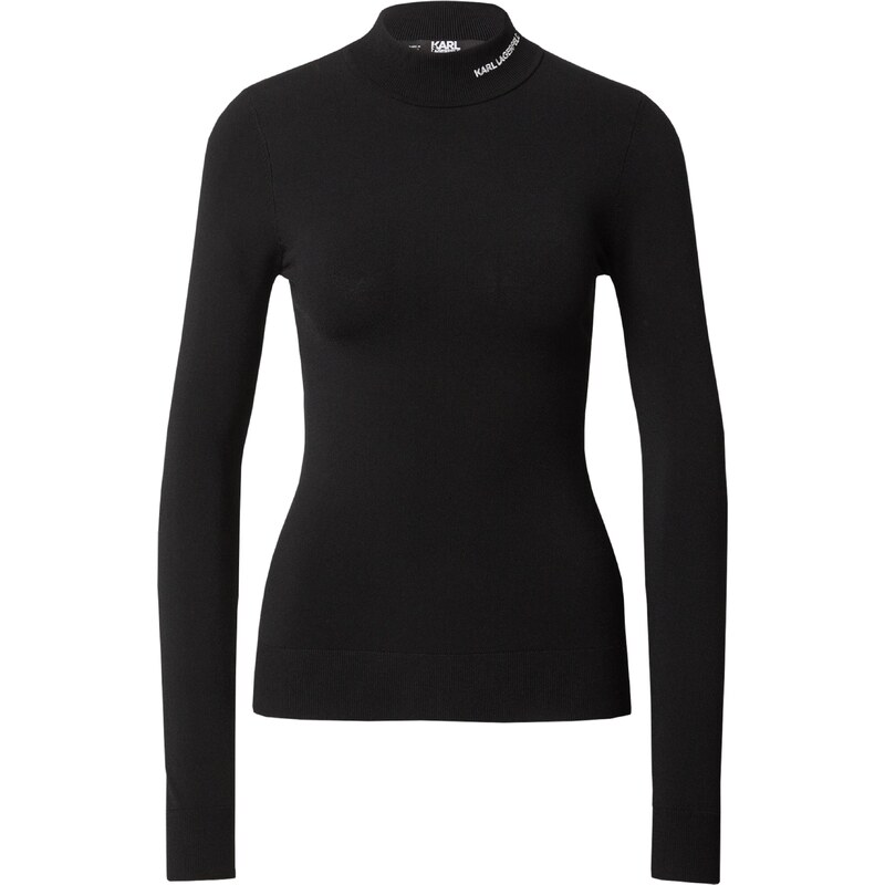Karl Lagerfeld Sveter CLASSIC čierna / biela 46803550