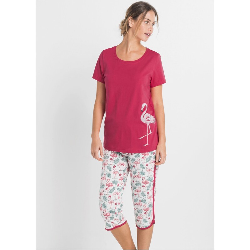 bonprix Capri pyžamo, farba červená