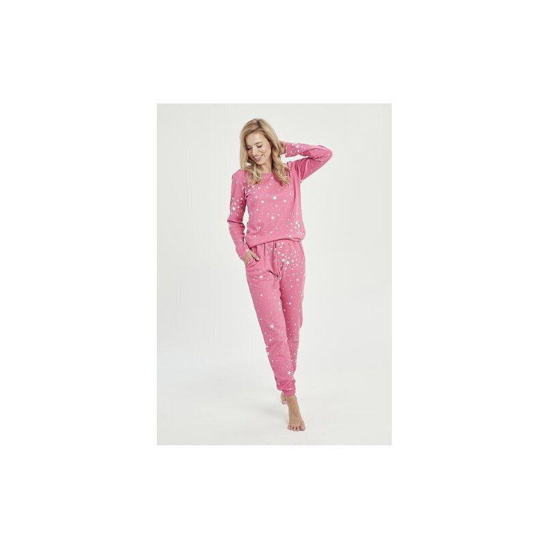 Taro Dámske bavlnené pyžamo Eryka 3029, Farba ružová
