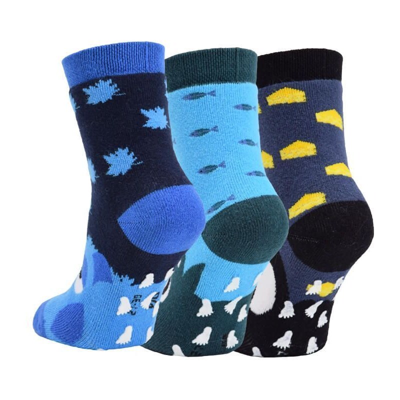 RS Detské veselé protišmykové froté ponožky VIO
