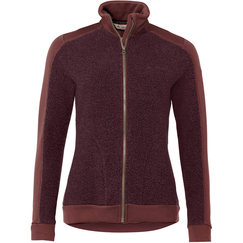Vaude mikina Skomer Wool Fleece, dámska, cherry bordová 46366019