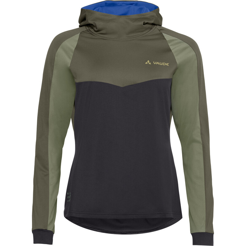 Vaude cyklistický dres Qimsa LS Shirt II, dámsky, khaki 46366086