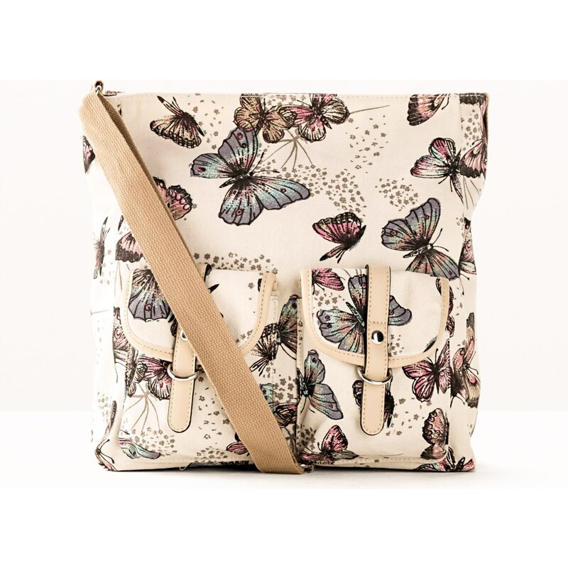 bonprix Kabelka crossbody, farba béžová 44789573