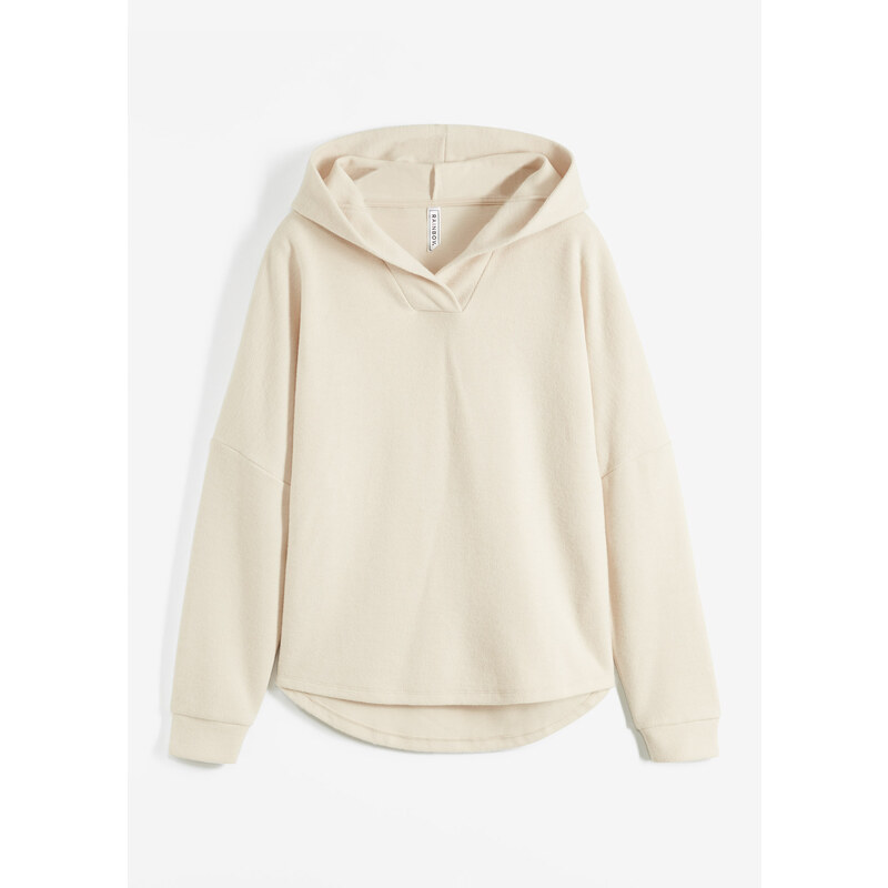 bonprix Mikina Regular Fit, farba béžová 46201989