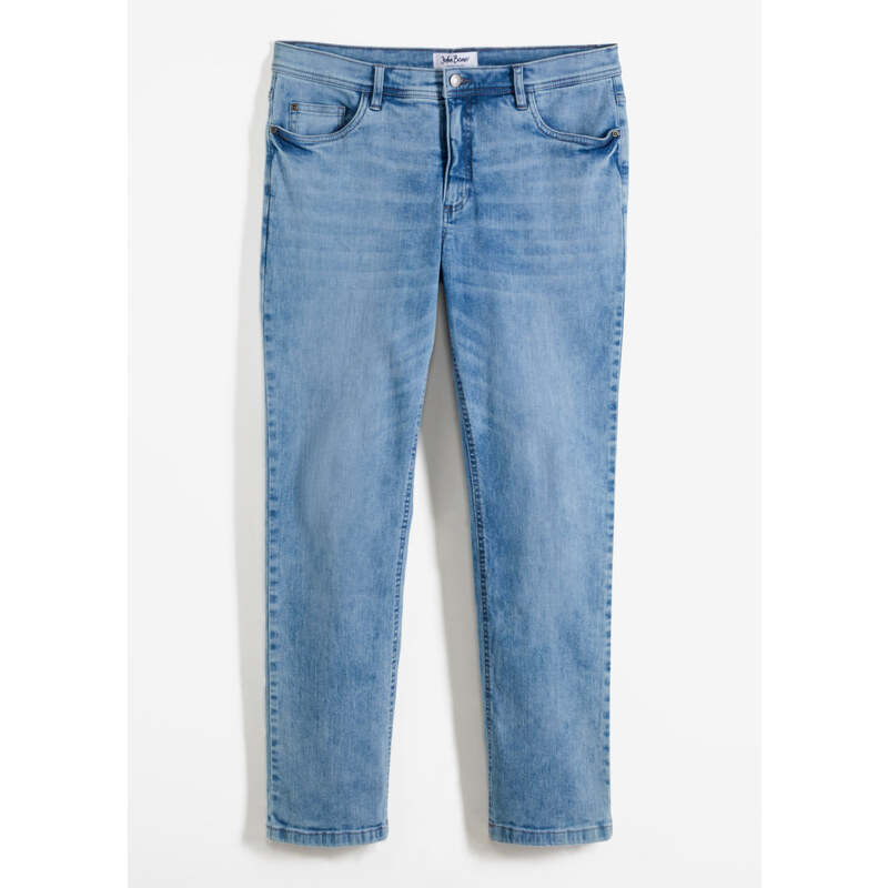 bonprix Strečové džínsy Regular Fit, farba modrá 46202394